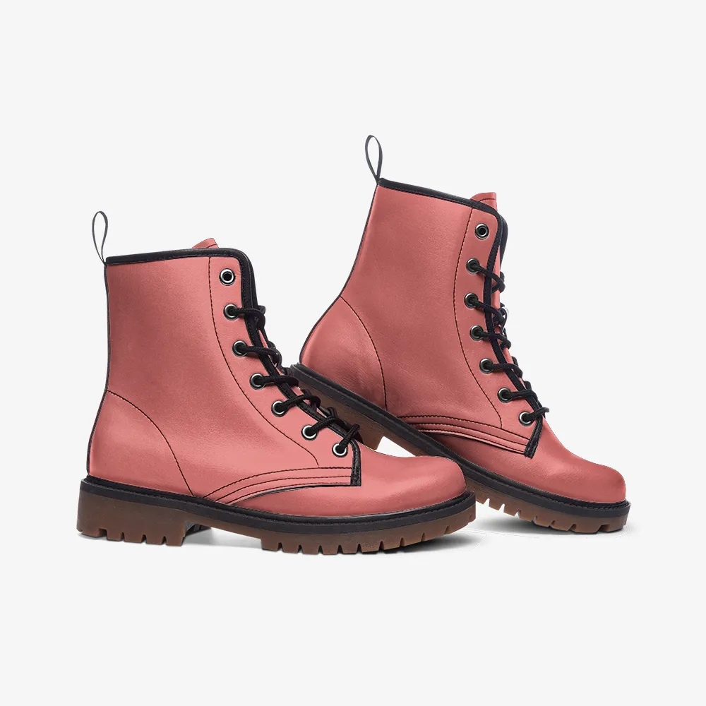 🛍️ Blush Pink Combat Boots – Bold, Feminine & Fearles