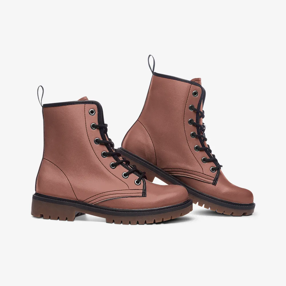 🛍️ Blush Pink Combat Boots – Power in Softness