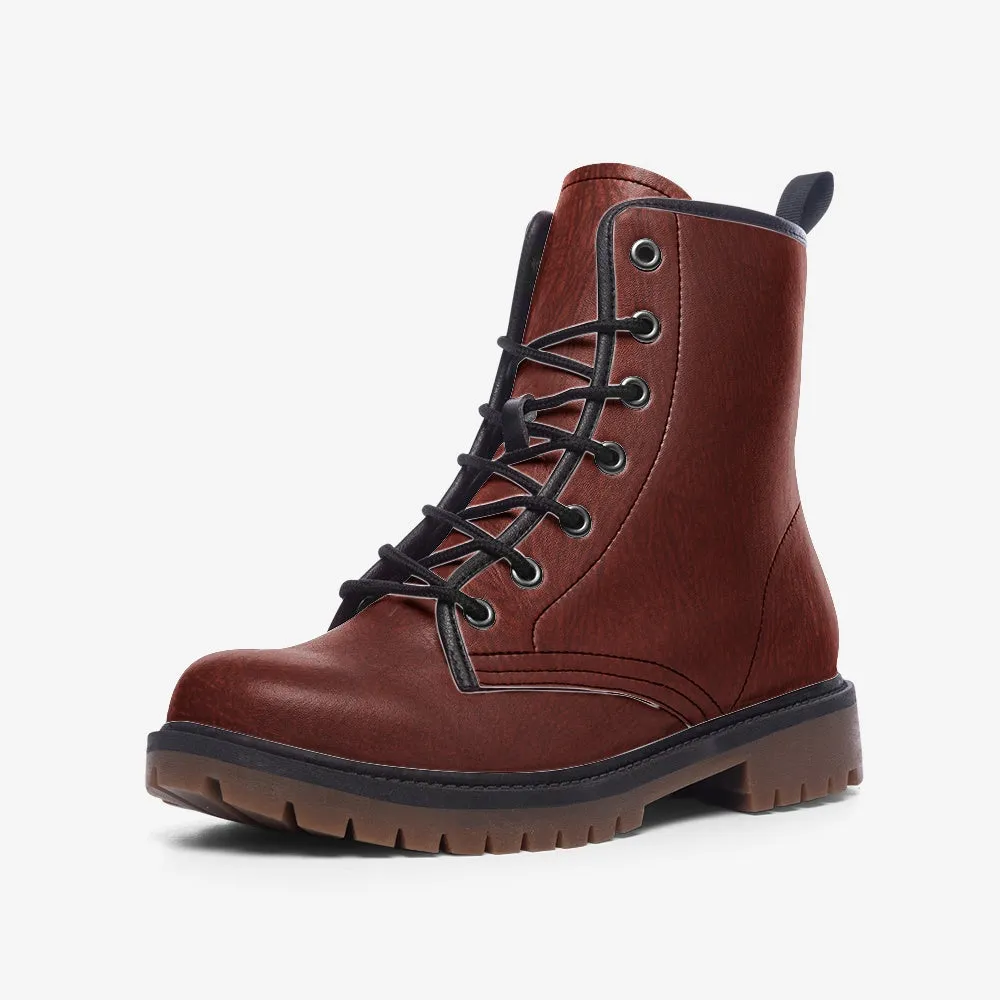 🛍️ Classic Brown Combat Boots – Timeless Strength & Style