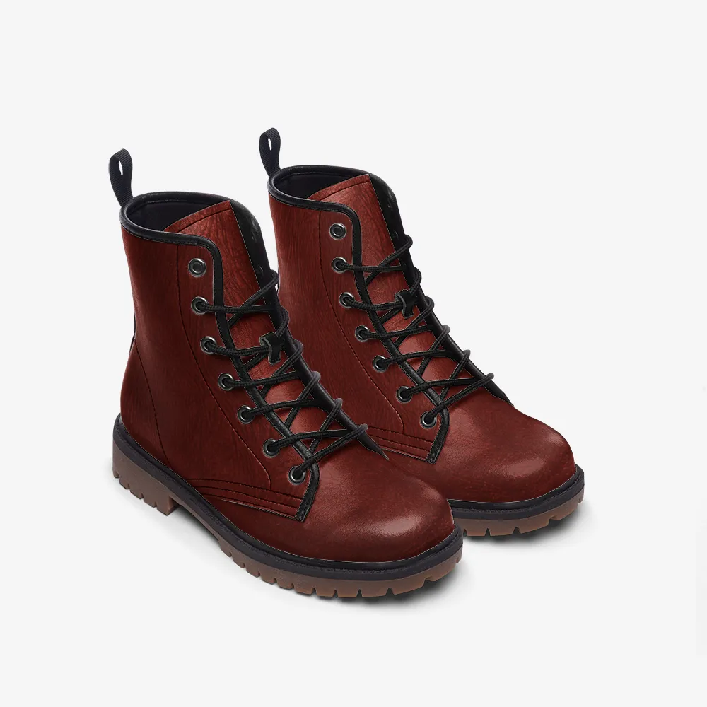 🛍️ Classic Brown Combat Boots – Timeless Strength & Style
