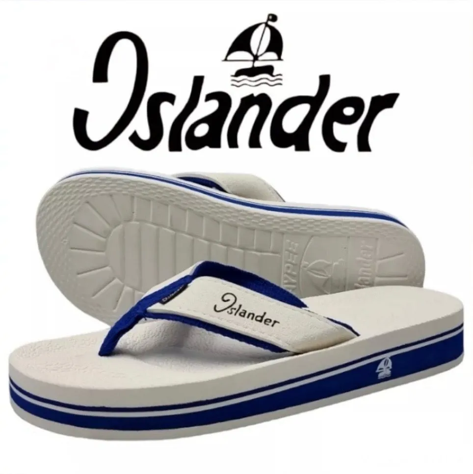 2100 Series Sandals (Flip Flops) - White / Blue