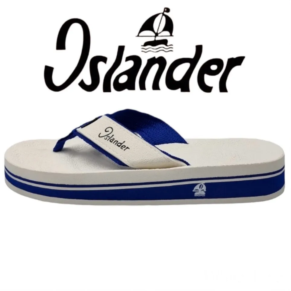 2100 Series Sandals (Flip Flops) - White / Blue