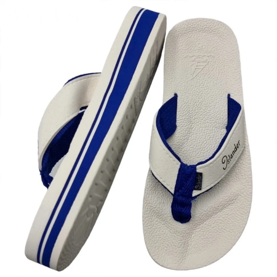 2100 Series Sandals (Flip Flops) - White / Blue