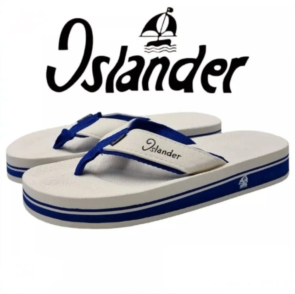2100 Series Sandals (Flip Flops) - White / Blue