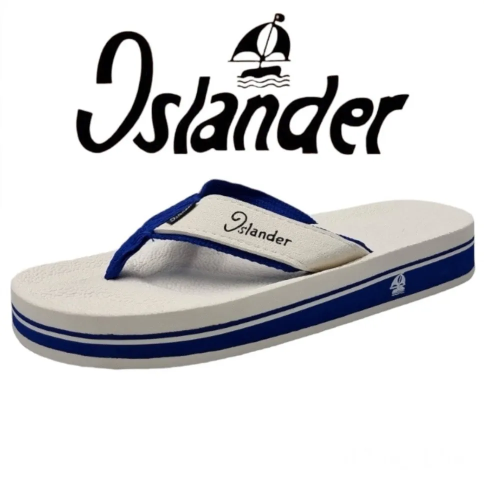 2100 Series Sandals (Flip Flops) - White / Blue