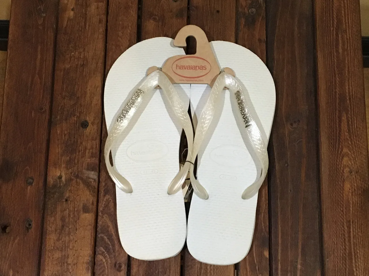 4127244 Havaianas Top Logo Metallic Sandal