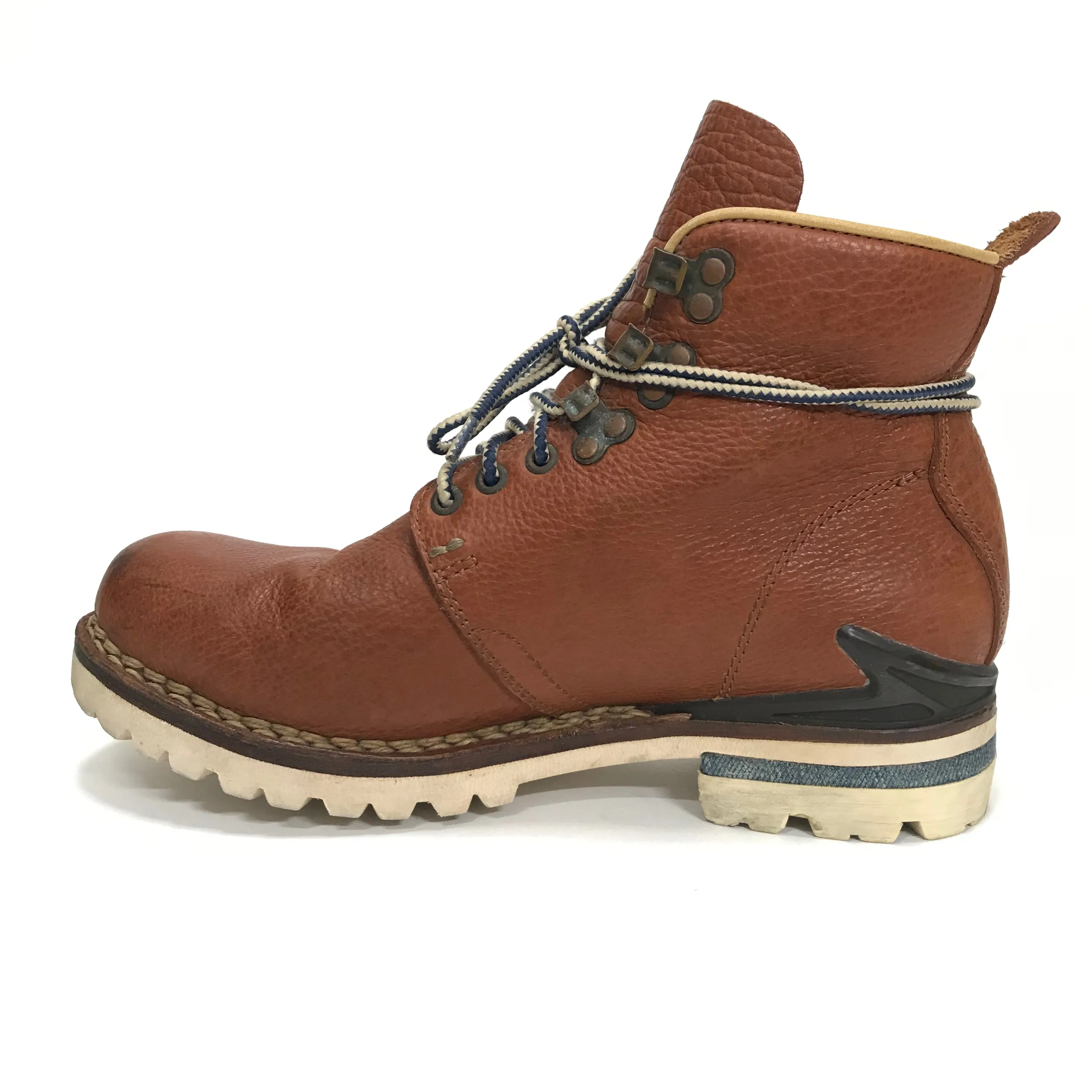 [9] Visvim Zermatt Boots Folk Leather Brown