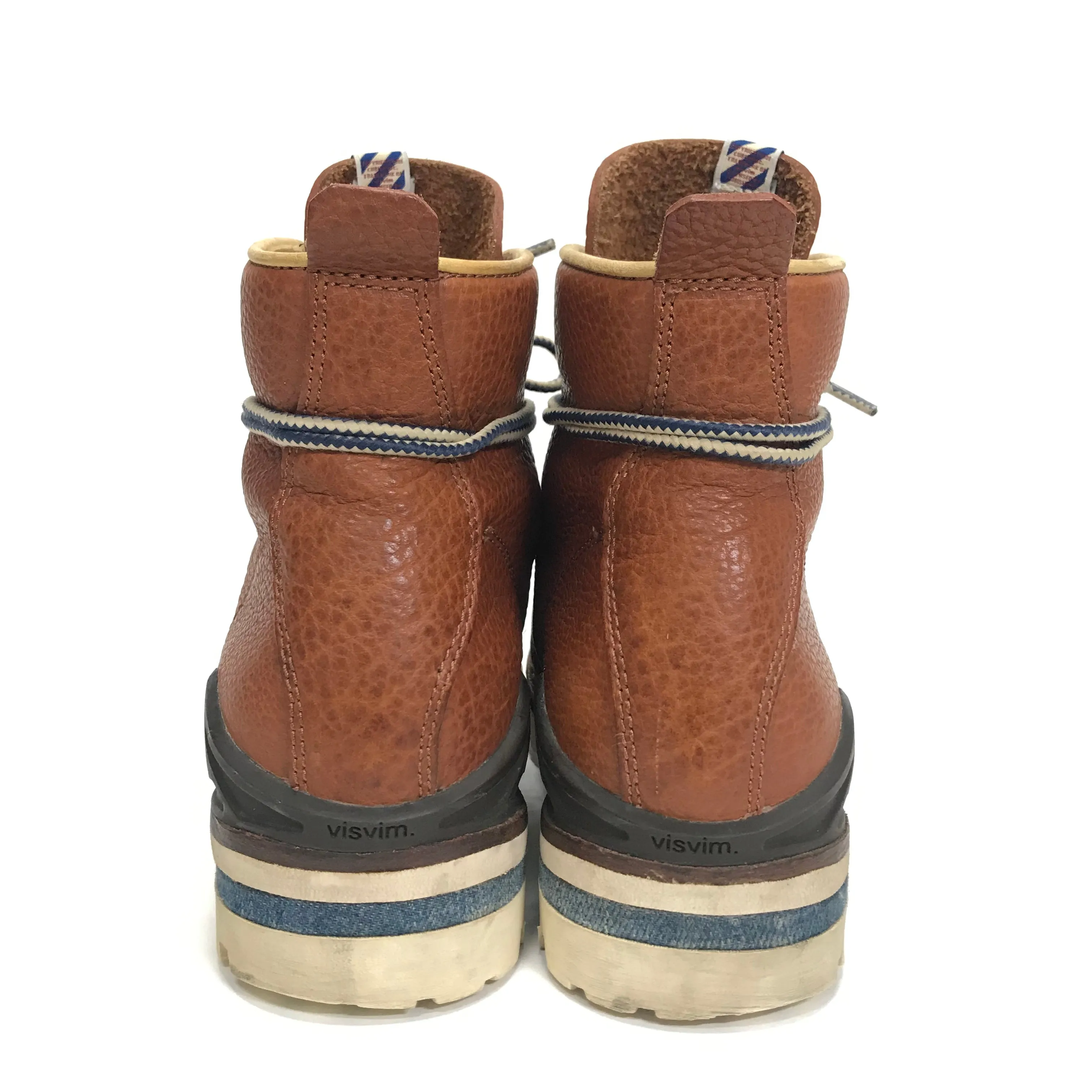 [9] Visvim Zermatt Boots Folk Leather Brown