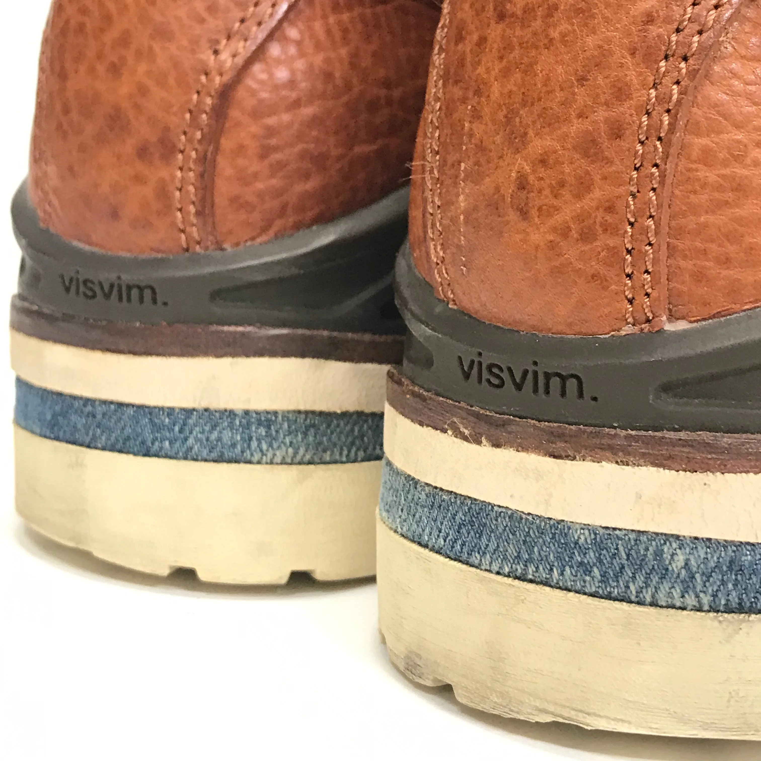[9] Visvim Zermatt Boots Folk Leather Brown