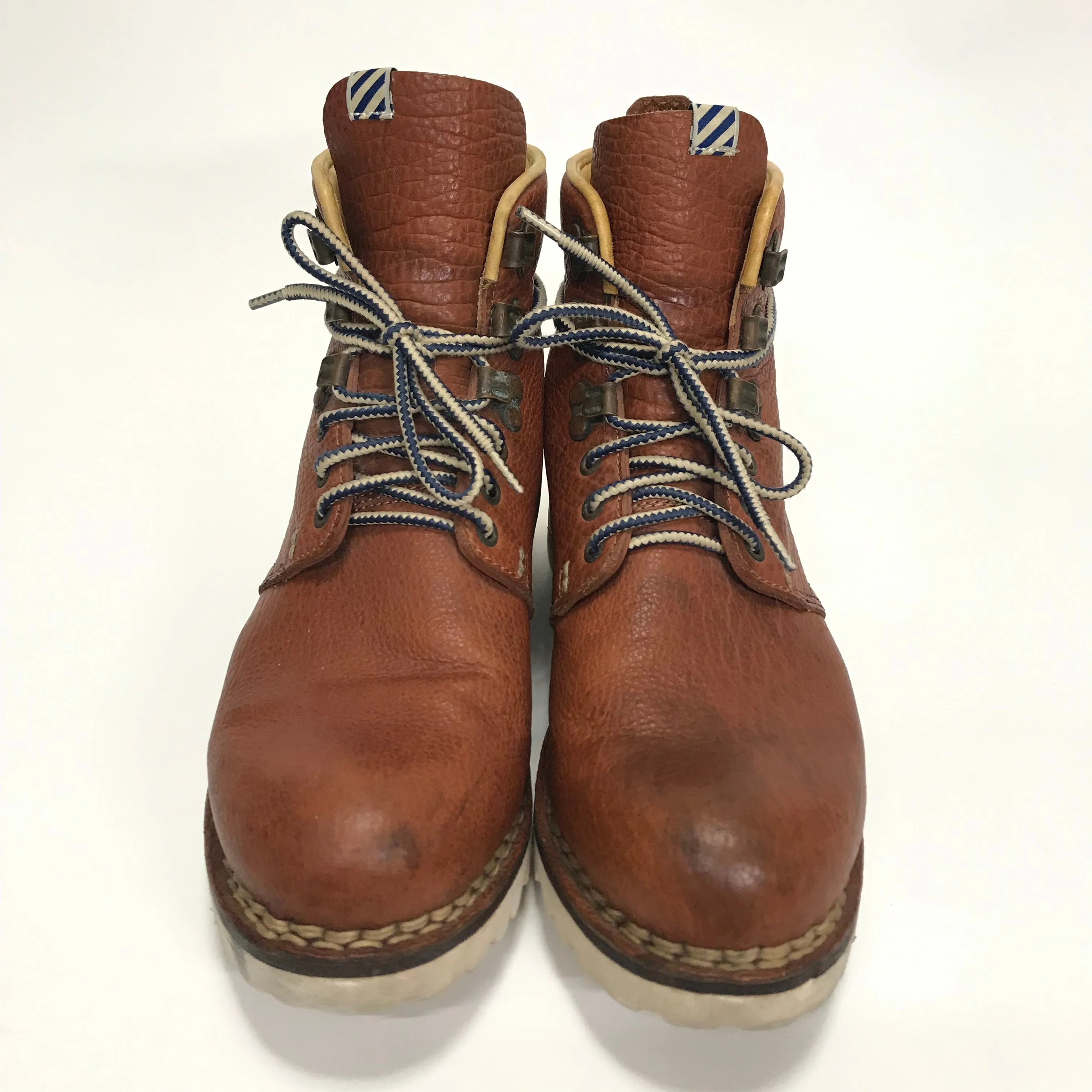 [9] Visvim Zermatt Boots Folk Leather Brown