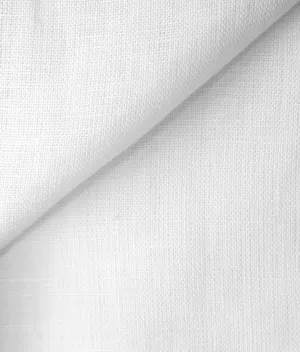 Albini White 100% Linen Plain Tailored Shirt