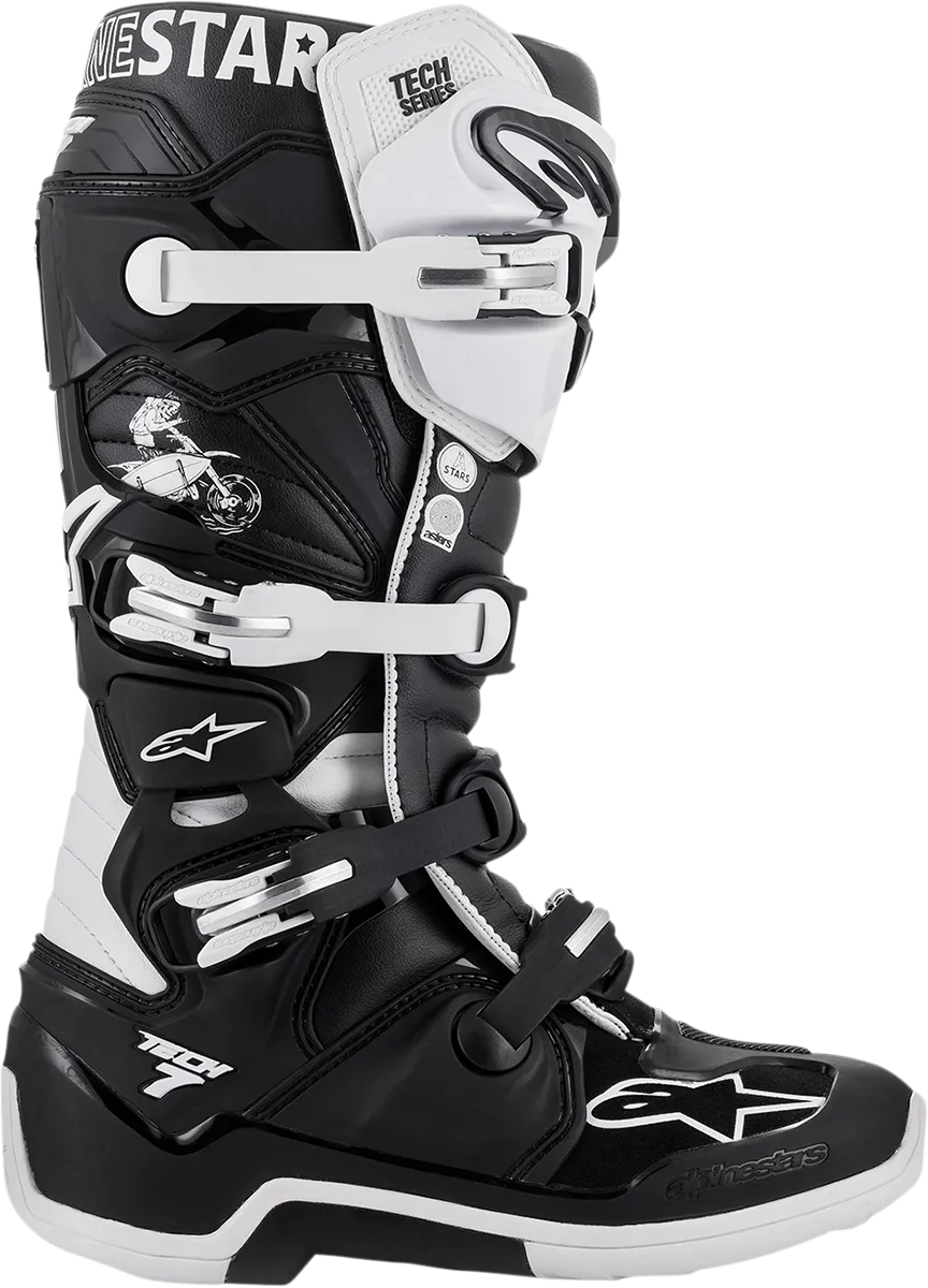ALPINESTARS(MX) Limited Edition Tech 7 Dialed Boots - Black/White