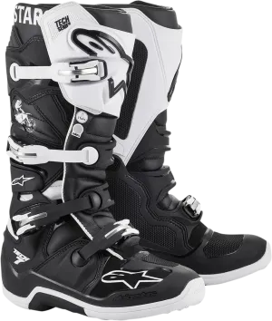 ALPINESTARS(MX) Limited Edition Tech 7 Dialed Boots - Black/White