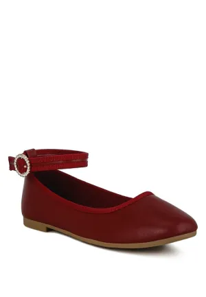Ankle Strap Ballet Flats