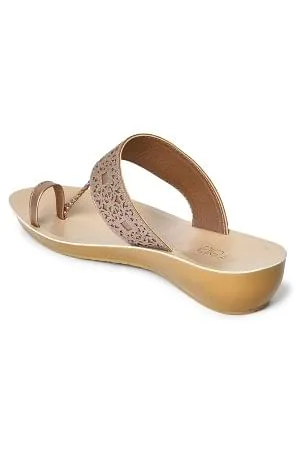 Aurelia Glitter Gold Glitter Almond Wedge
