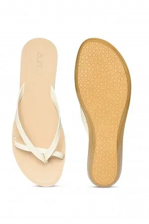 Aurelia Solid Ecru Almond Wedge