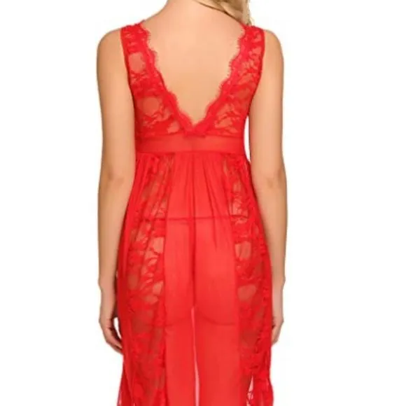 Babydoll Lingerie for Women Sexy Nightgowns  Bride Lace Chemise Lingerie Nighty