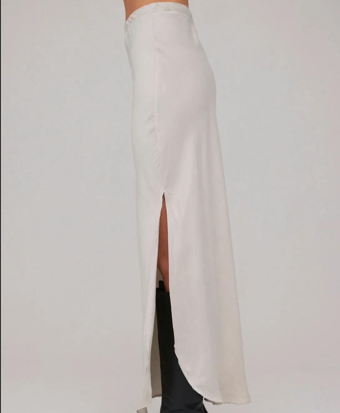 Bella Dahl Asymmetric Side Slit Bias Skirt