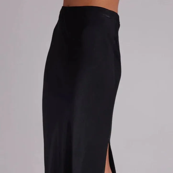 Bella Dahl Asymmetric Side Slit Bias Skirt