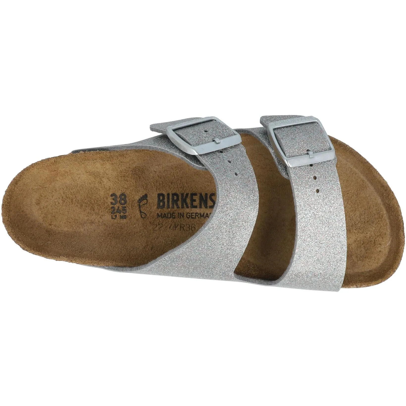 Birkenstock Arizona Kids Sandals Sparkling Light Silver