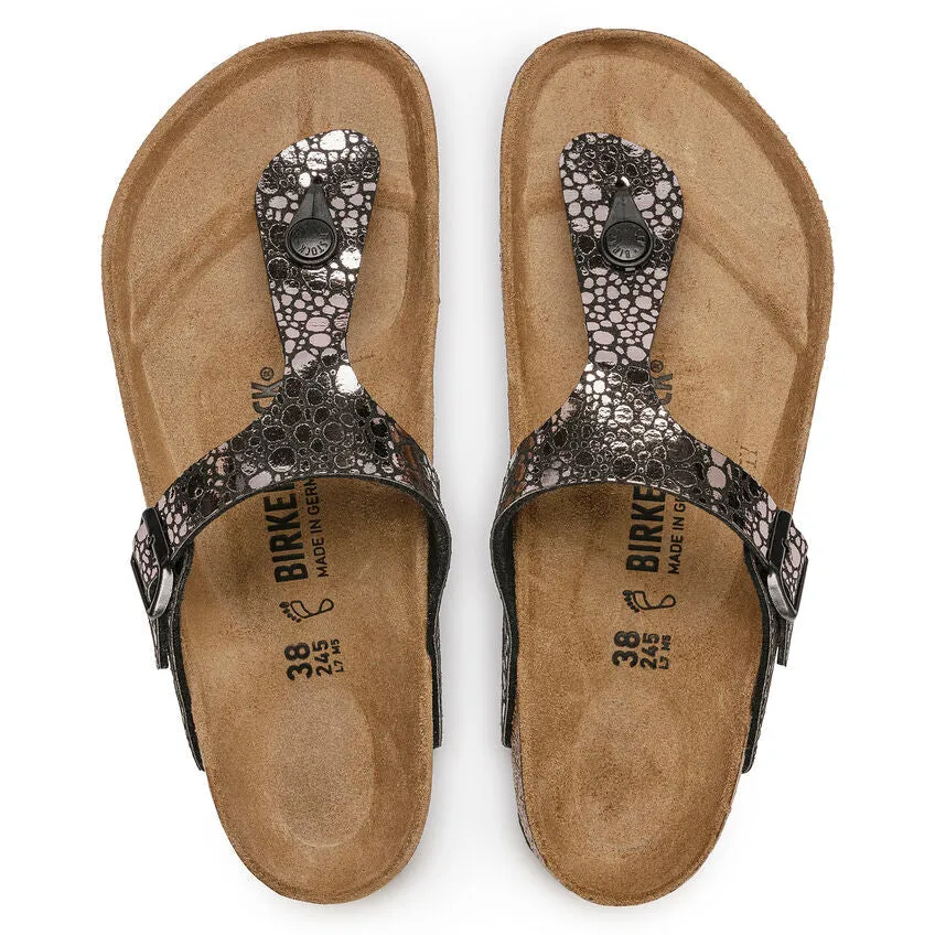 Birkenstock Gizeh Birko-Flor Metallic Stones - Black - Regular