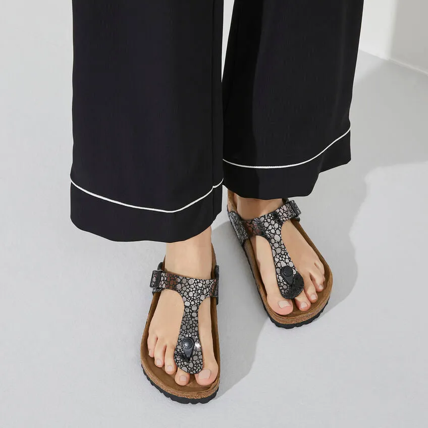 Birkenstock Gizeh Birko-Flor Metallic Stones - Black - Regular