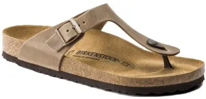 Birkenstock Gizeh Sandals - Tobacco Brown Oiled Leather | Comfortable Cork Footbed