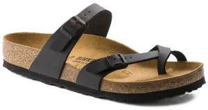 Birkenstock Mayari Sandals - Black Birko-Flor | Comfortable Cork Footbed