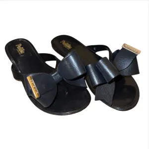 Black Bow Flip-Flop