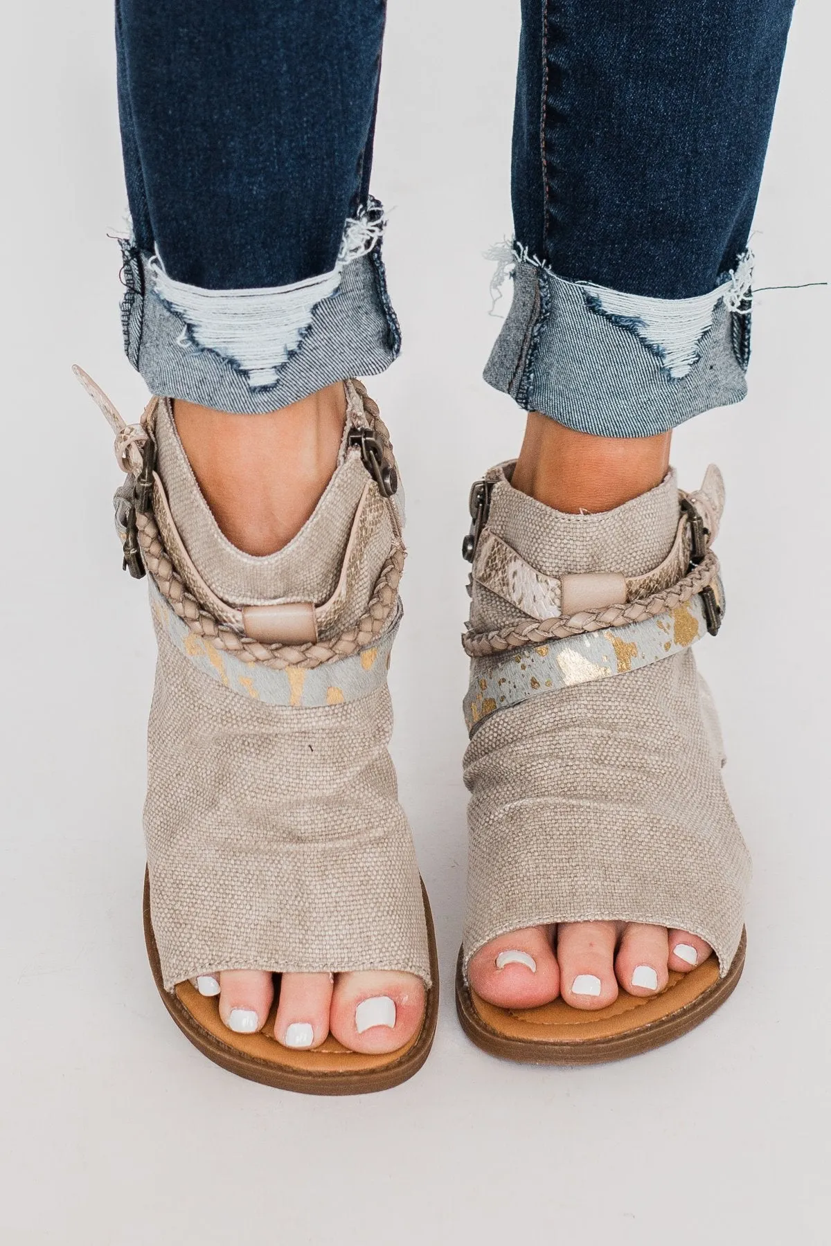 Blowfish Babie Sandals- Light Taupe