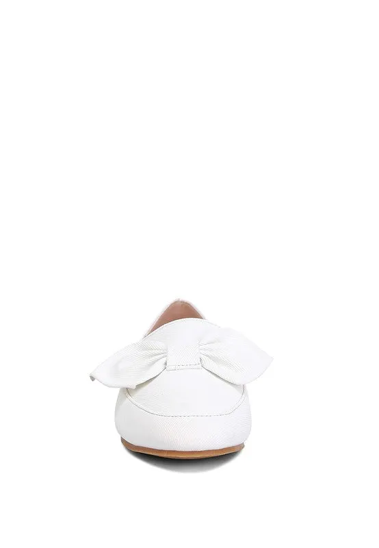 Bow Embellished Loafers