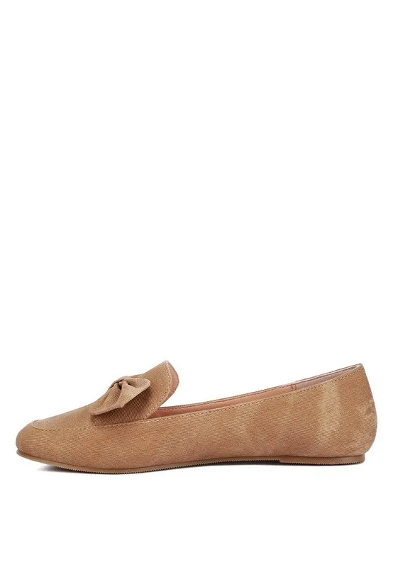 Bow Embellished Loafers