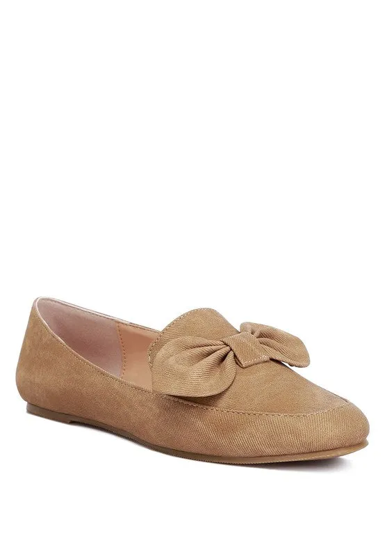 Bow Embellished Loafers