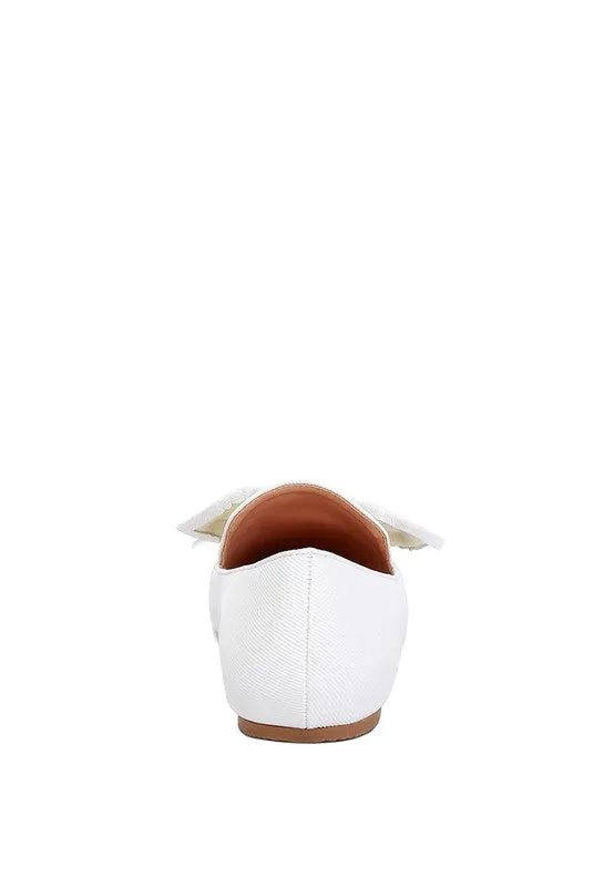Bow Embellished Loafers