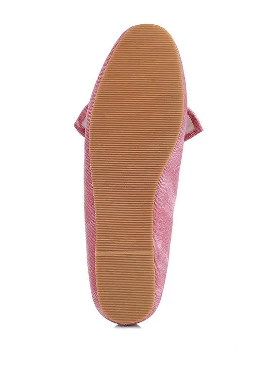 Bow Embellished Loafers