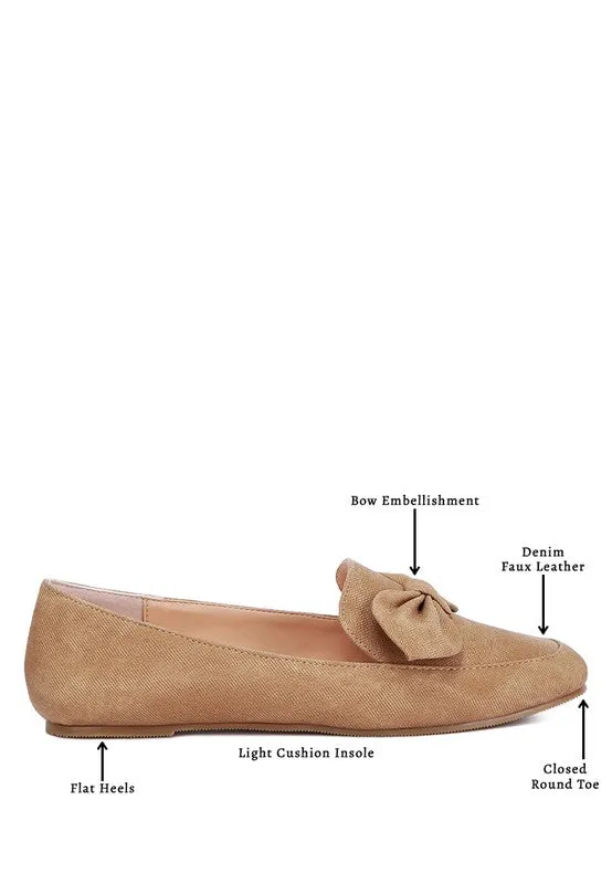 Bow Embellished Loafers
