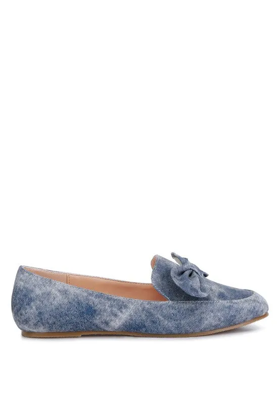 Bow Embellished Loafers