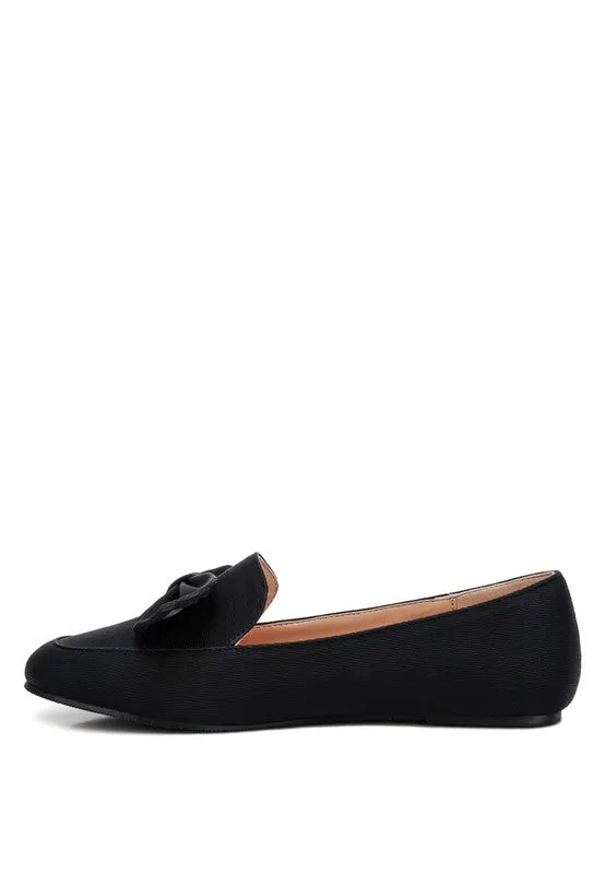 Bow Embellished Loafers
