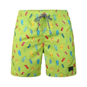 Boy's  Kid  Family  Match  Fast  Dry  Mesh  Lining  Swim  Trunks  Shorts
