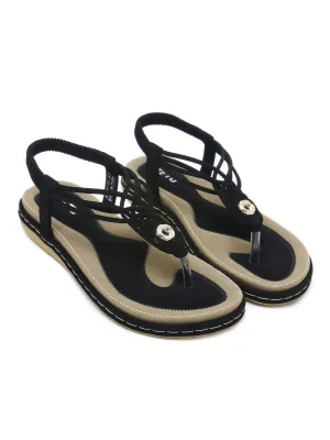 Braided Boho Slingback Sandals