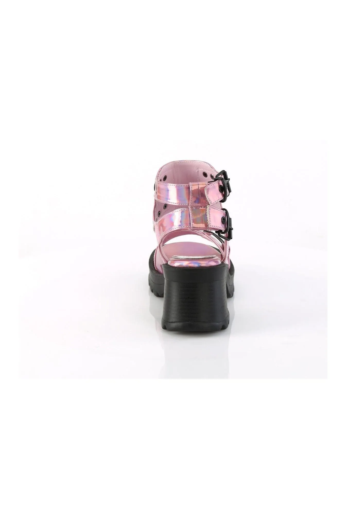 BRATTY-07 Pink Hologram  Sandals
