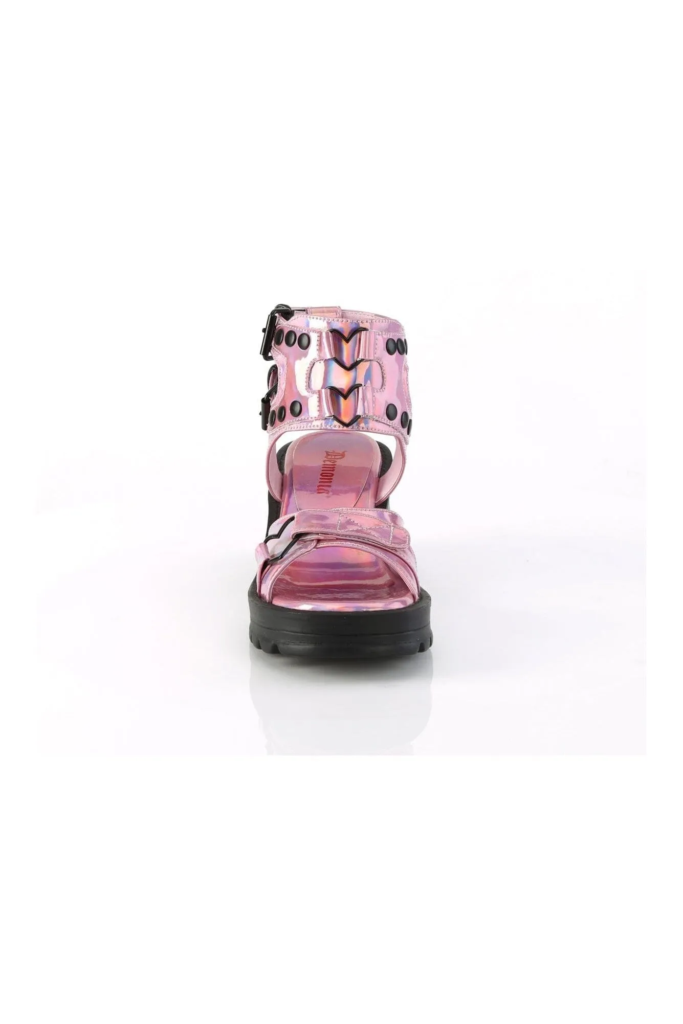 BRATTY-07 Pink Hologram  Sandals
