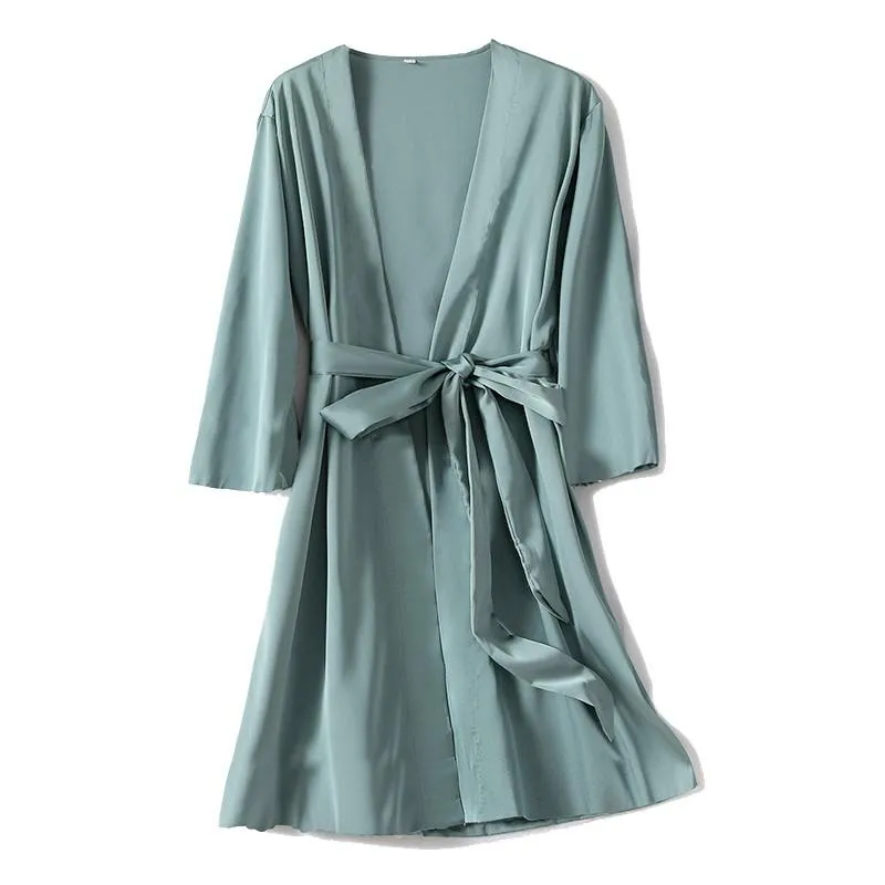 Bridal Satin Lingerie Robe & Nightgown Set