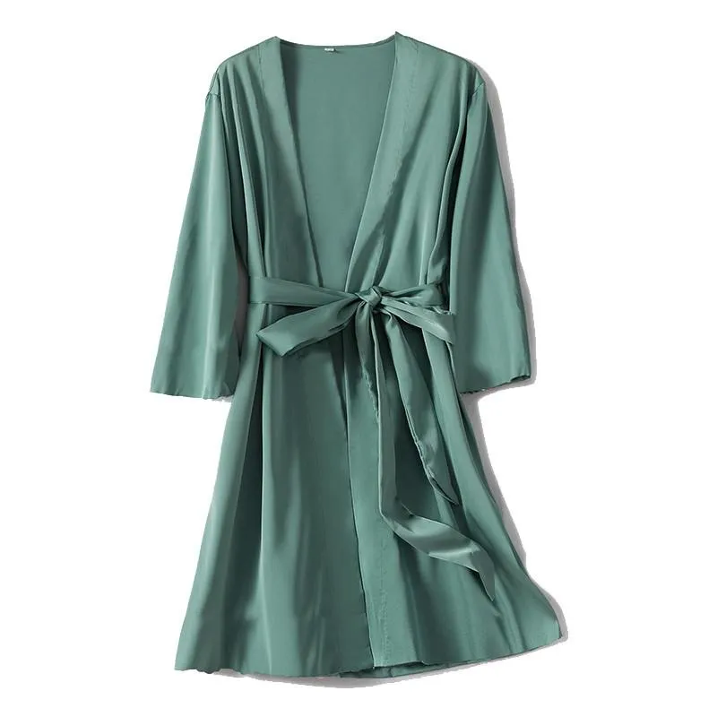 Bridal Satin Lingerie Robe & Nightgown Set