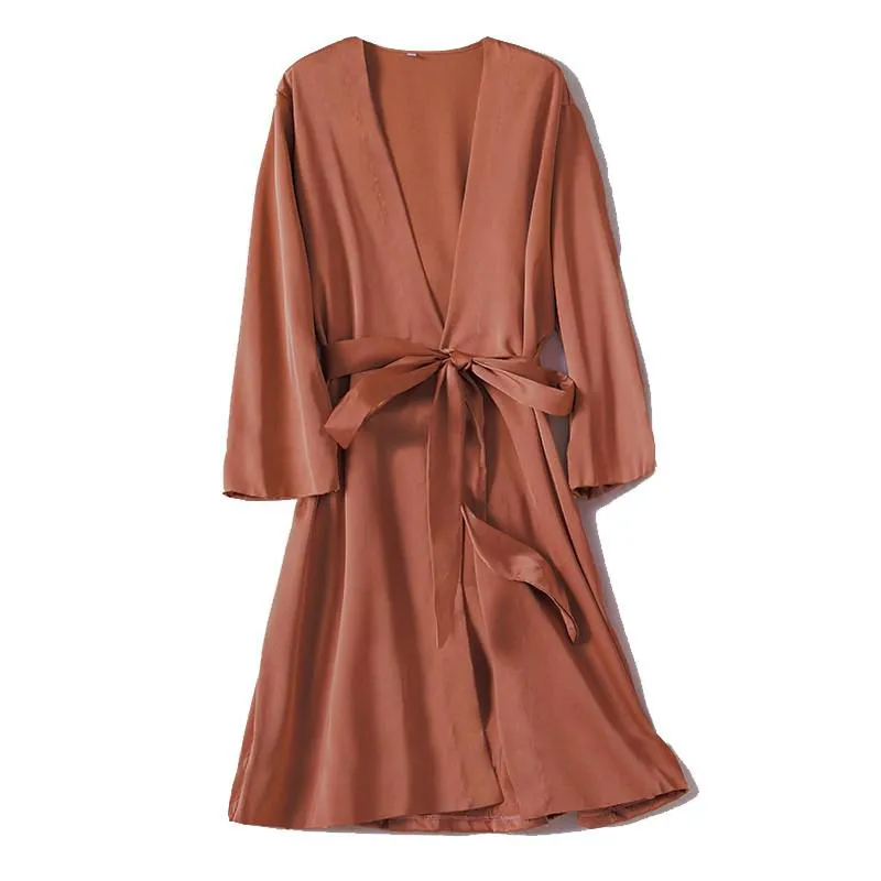 Bridal Satin Lingerie Robe & Nightgown Set