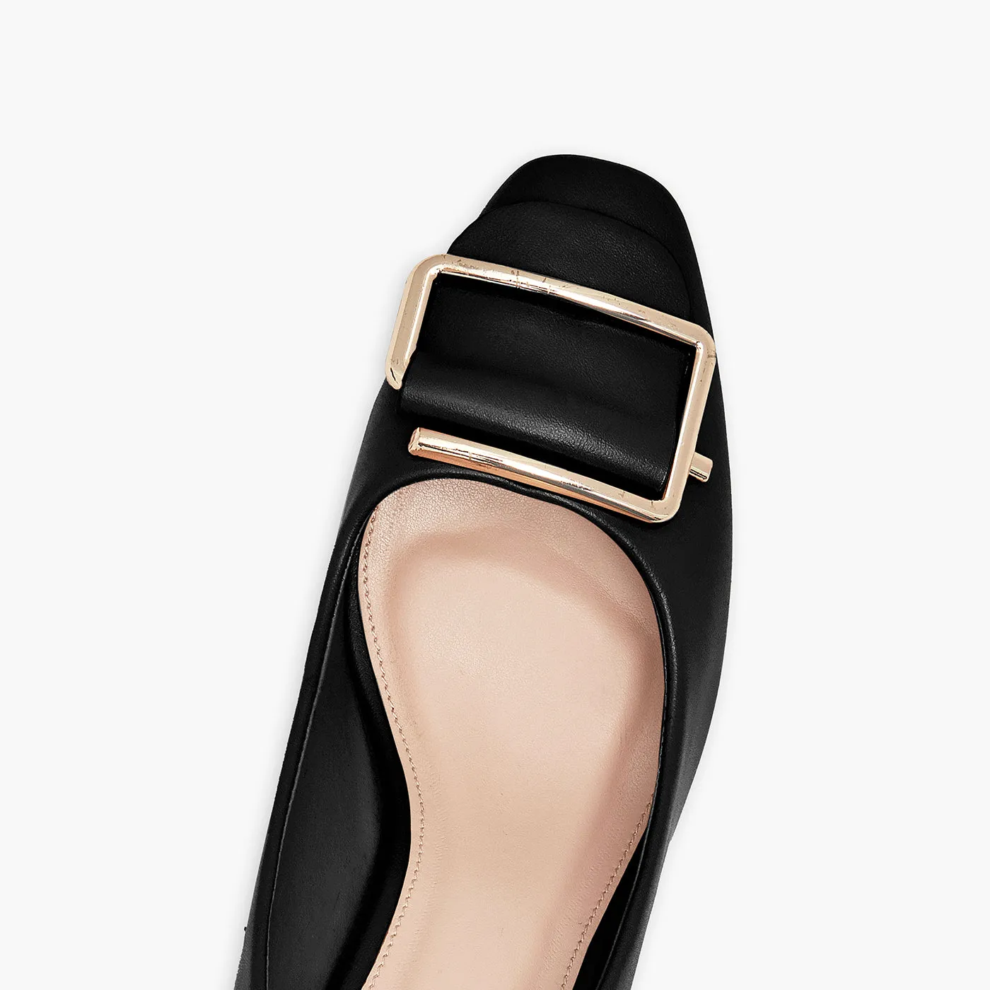 Buckled Block Heels