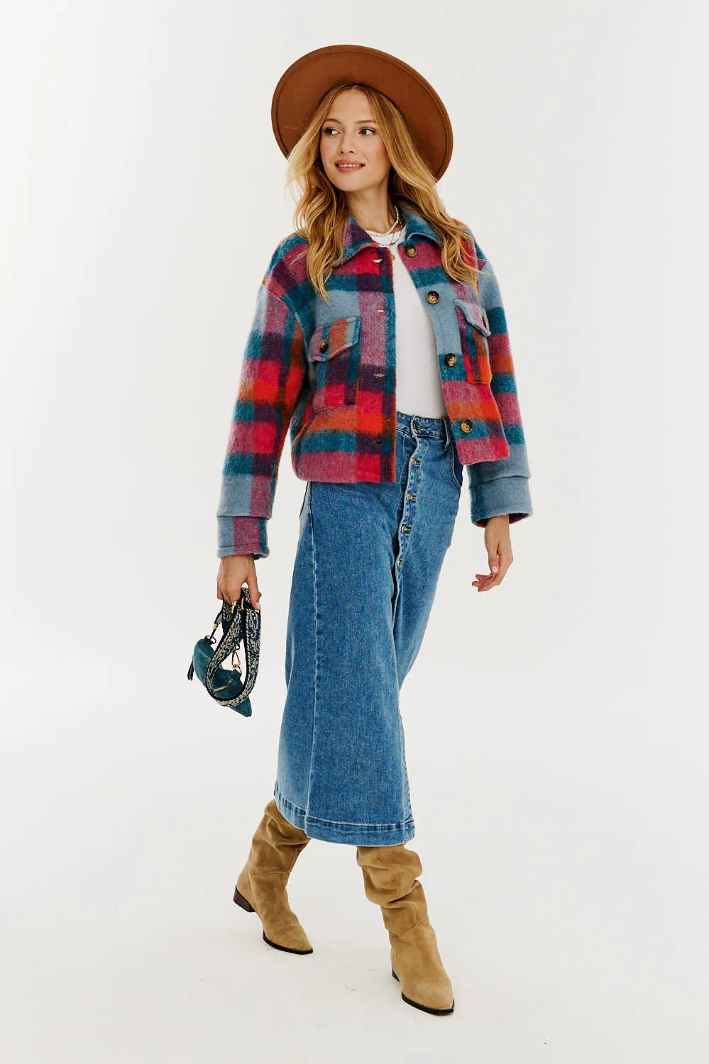 By Your Side denim skirt