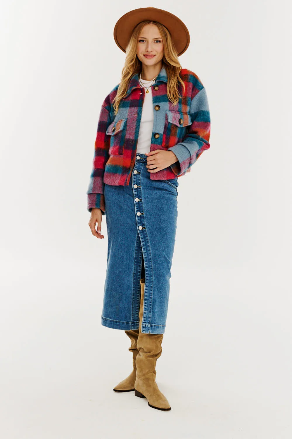 By Your Side denim skirt