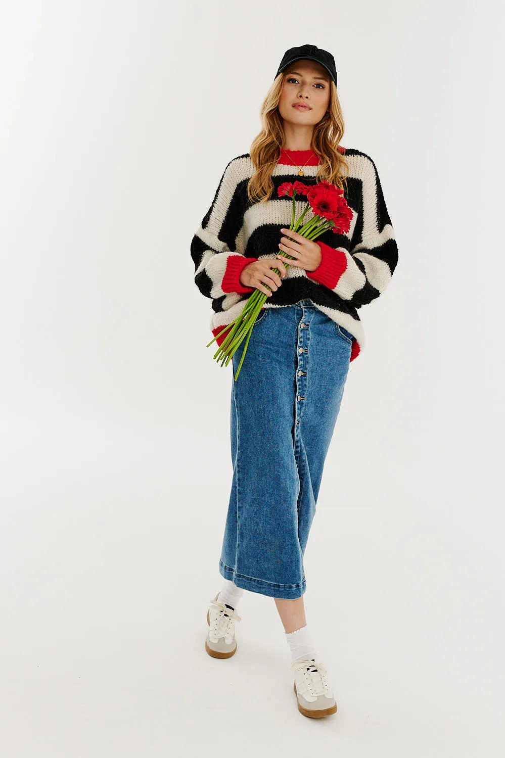 By Your Side denim skirt