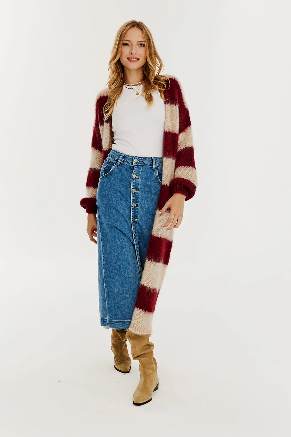 By Your Side denim skirt